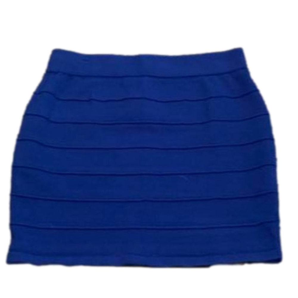 🔥🔥SALE🔥🔥Wet Seal Bight Blue Stretch Mini Skirt